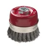 Cepillo taza de alambre trenzado F-25