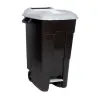 Cubo de basura selectivo 120 l. con ruedas y pedal