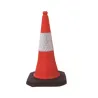 Cono de señalización de goma reciclada 75 cm de altura