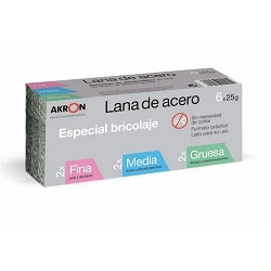 Pack de 6 tortas de lana de acero surtidas