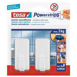 Ganchos autoadhesivos clásicos Tesa Powerstrip