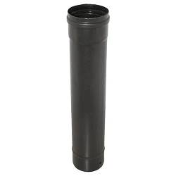 Tubo para estufa de pellets negro vitrificado