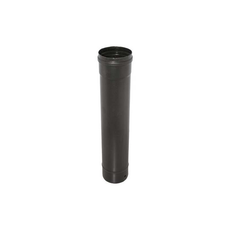 Tubo para estufa de pellets negro vitrificado