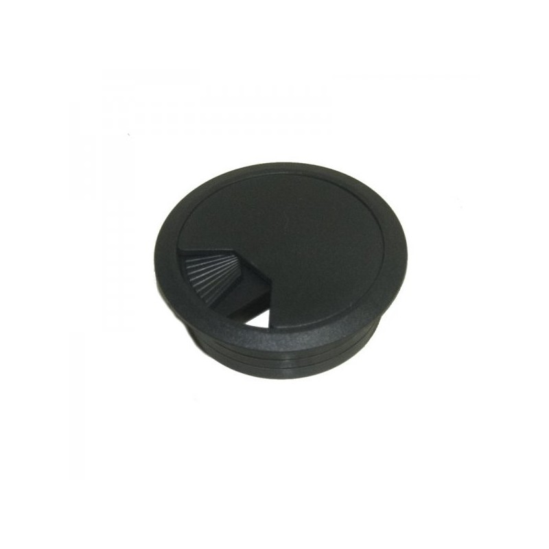 Tapón pasacables negro Ø60x72 mm