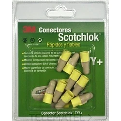 Blíster de 9 conectores eléctricos Scotchlok de resorte T/Y+