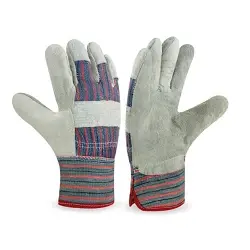 Pack de guantes americanos de serraje/lona