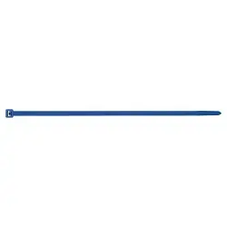 Brida de nylon azul. Bolsa de 100 unidades.
