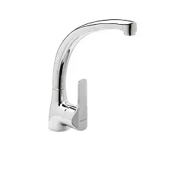 Grifo monomando para fregadero caño fundido cromado K8