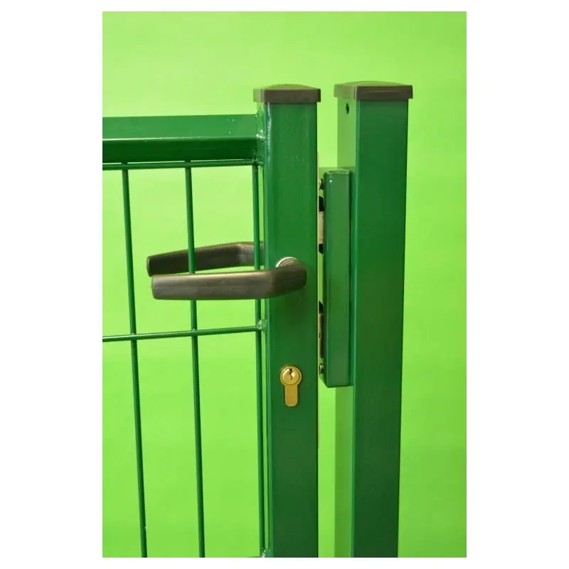 Puerta Basic verde con cerradura