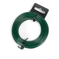 Alambre galvanizado plastificado. Rollo de 25 m.