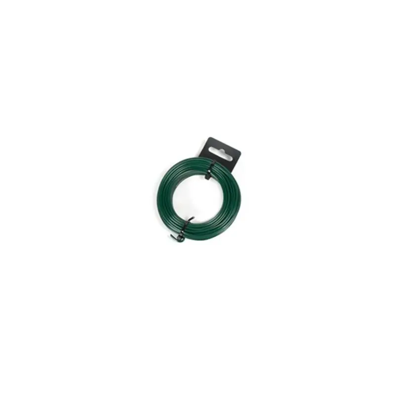 Alambre galvanizado plastificado. Rollo de 25 m.