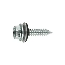 Tornillo rosca chapa con cabeza hexagonal y arandela de acero-EPDM
