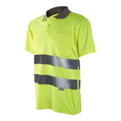 Polo de manga corta combinado de Alta Visibilidad 1056