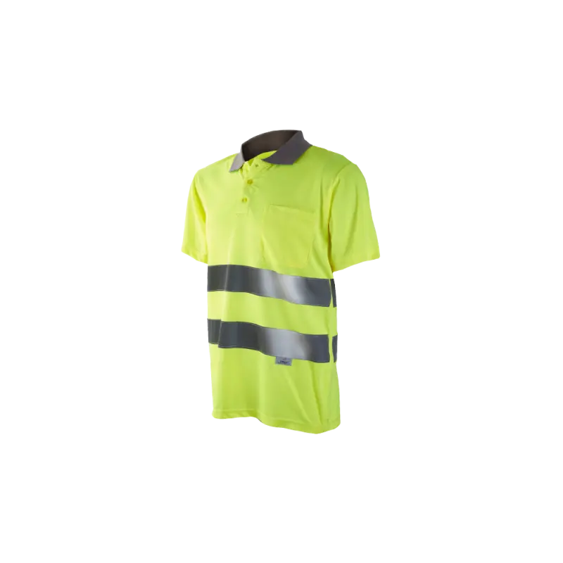 Polo de manga corta combinado de Alta Visibilidad 1056