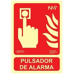 Señal de pulsador de alarma