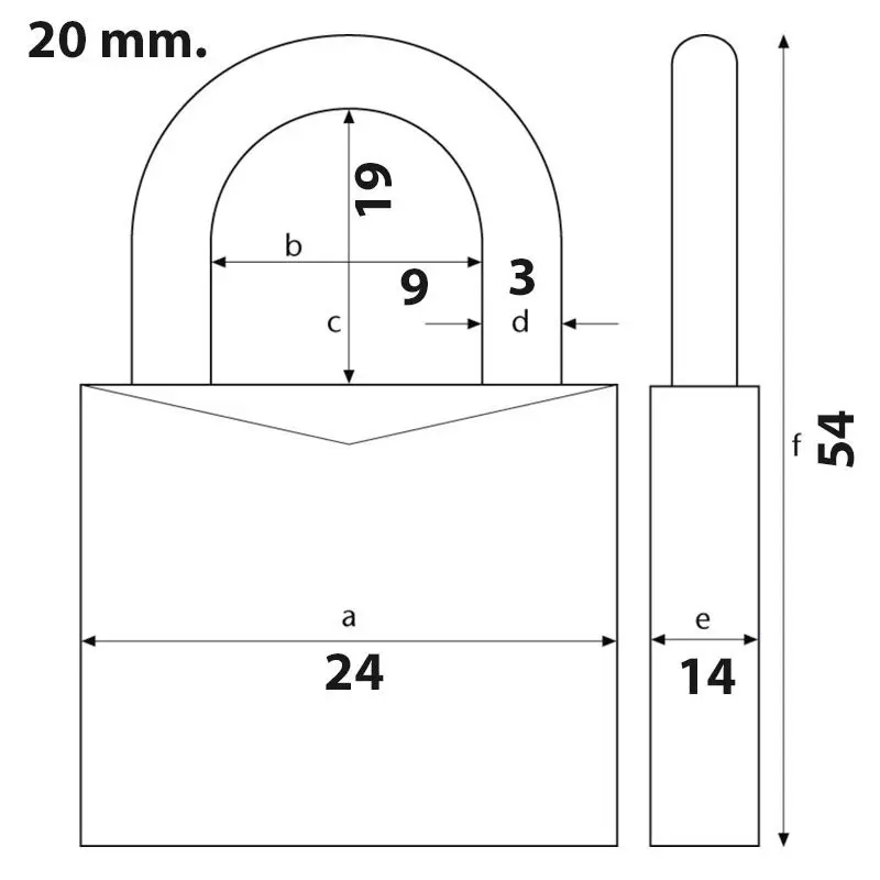 Candado programable con código pin