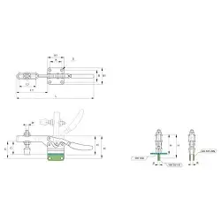 Brida Kakuta de brazo horizontal HH 550