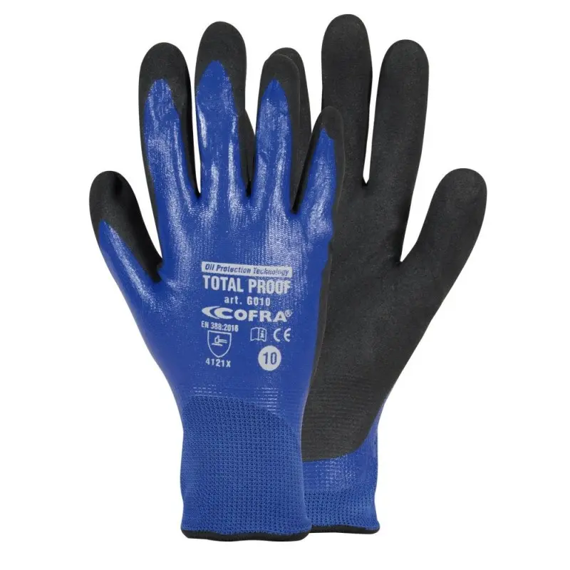 Guante Total Proof de nylon con revestimiento en nitrilo