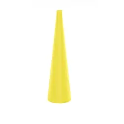 Cono de señalización amarillo
