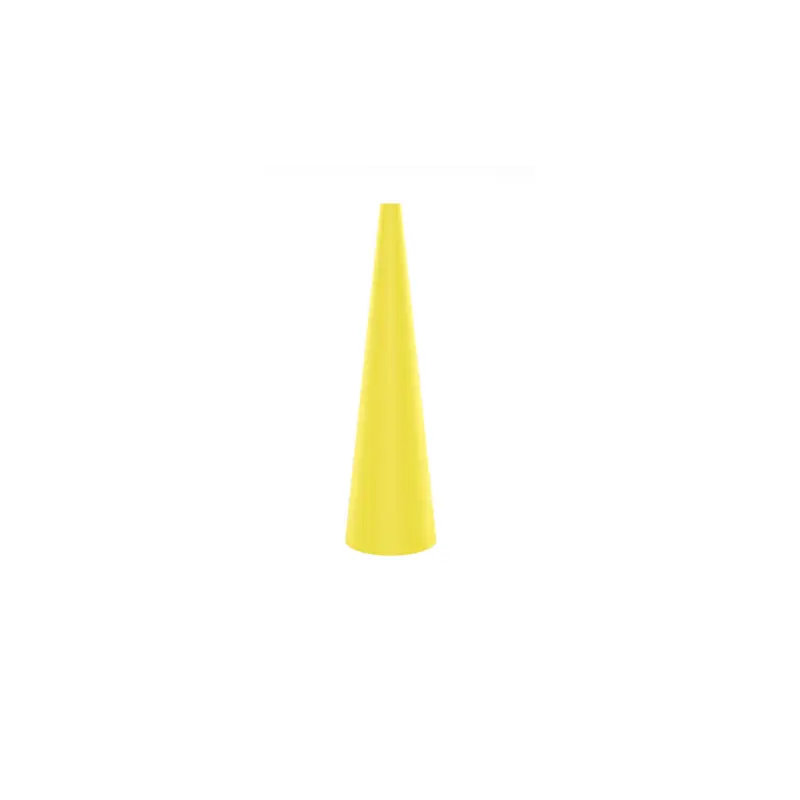 Cono de señalización amarillo