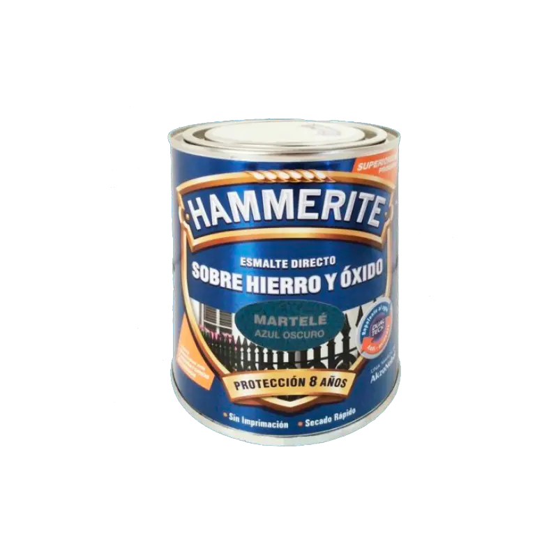 Esmalte directo sobre hierro y óxido martelé azul  oscuro 0.75 L