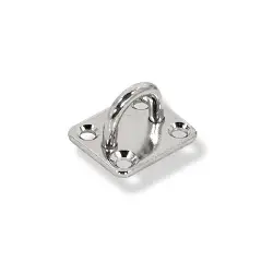 Asa de amarre inox con placa