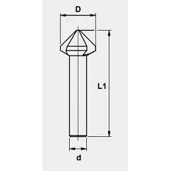 Avellanador DIN 335 C HSS-Co