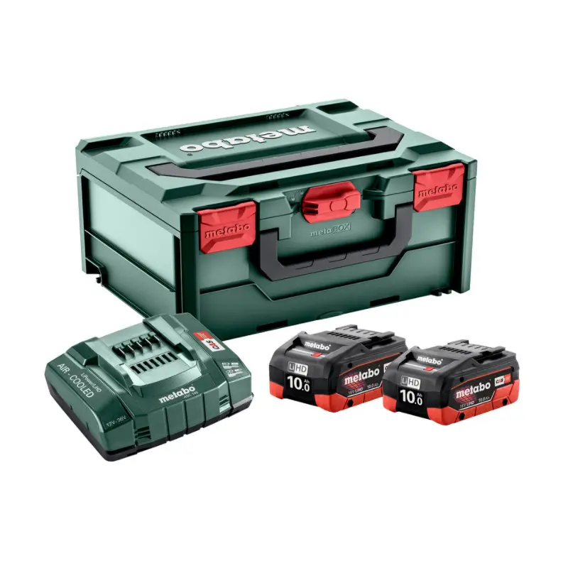 SET METABO BATERIAS 2 X LIHD 10 Ah + ASC 145 +