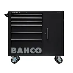 Carro negro XL de 6 cajones equipado con 223 herramientas