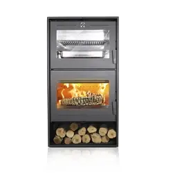 Estufa de leña con horno alteal 12KW