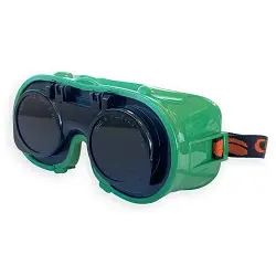 Gafas con lentes abatibles...