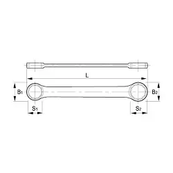 Llave de estrella plana Irimo