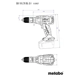 Taladro Roscador GB 18 LTX BL Q Metabo