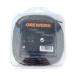Hilo para Desbrozadora Orework de Nylon Trenzado Color Negro