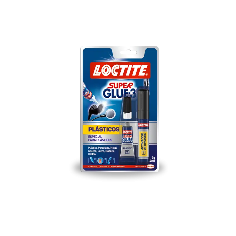 Adhesivo Loctite Super Glue 3 Plásticos