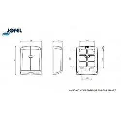 Dispensador de papel toalla zig zag smart 772533