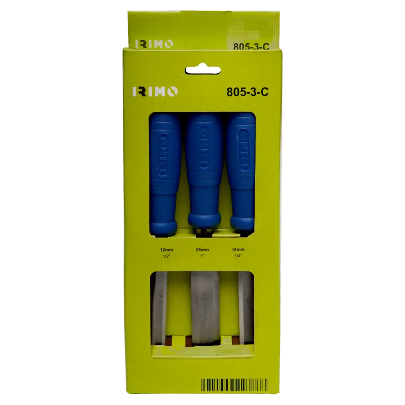 Juego de 3 cinceles de 12, 18 y 25 mm