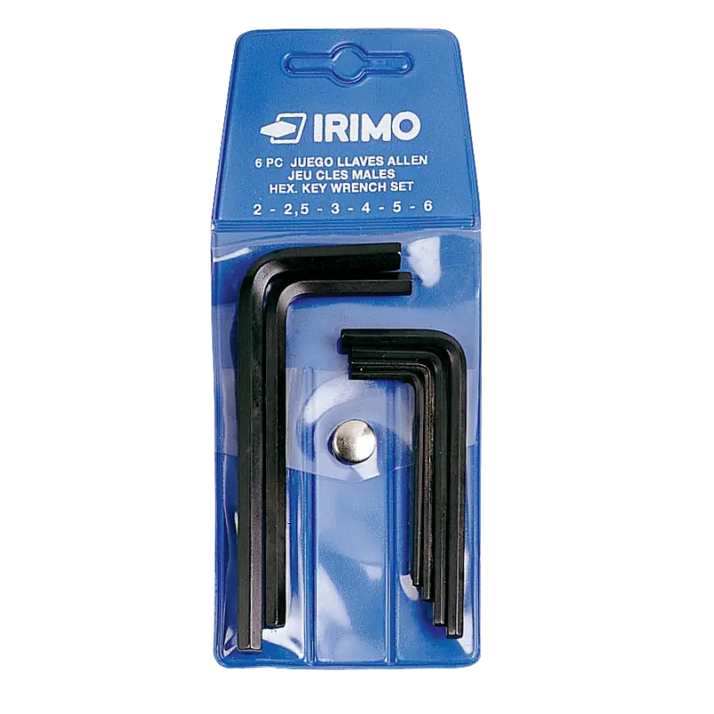 Juego de 6 llaves Allen en bolsa Irimo