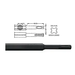 Rozador acanalador para inserción SDS-Plus