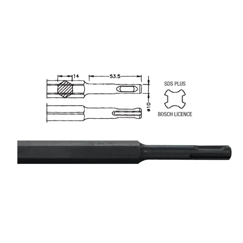 Rozador acanalador para inserción SDS-Plus