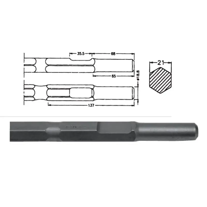 Cincel hexagonal para inserción Kango