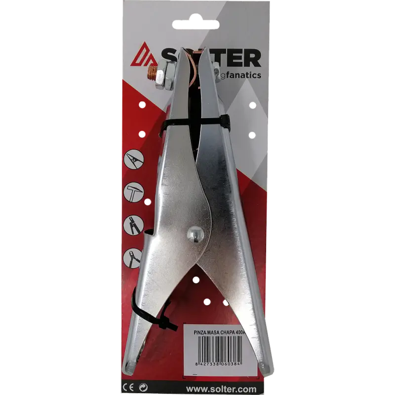 Pinza masa de chapa 400A