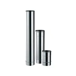 Tubo recto para chimenea de simple pared inoxidable TI Bofill