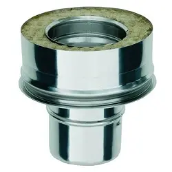 Adaptador para chimenea de simple pared a doble pared inoxidable ADGDI Bofill