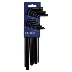 Juego de 8 llaves acodadas Torx en petaca Irimo