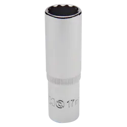 Llave de vaso de 1/2'' bihexagonal serie larga