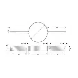 Abrazadera para tubo de chimenea LISFLEX BRLIS Bofill
