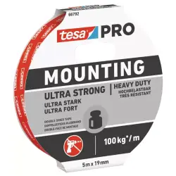 Cinta adhesiva blanca de doble cara Mounting PRO Ultra Strong