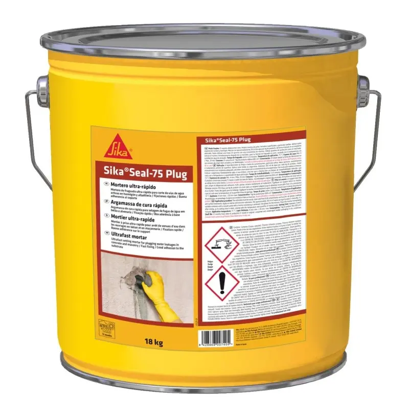 Sika Seal 75 Plug mortero de fraguado ultrarrápido