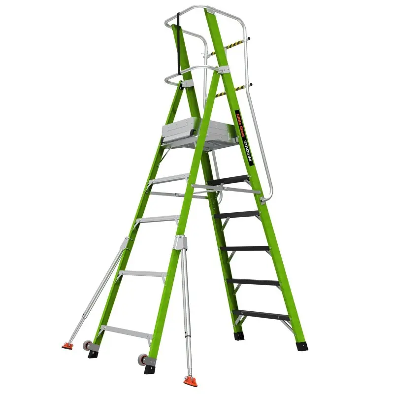 Escalera de fibra de vidrio con plataforma Stadium de Svelt